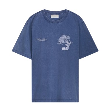 FILLING PIECES T-SHIRT GRAMMOPHONE VINTAGE BLUE