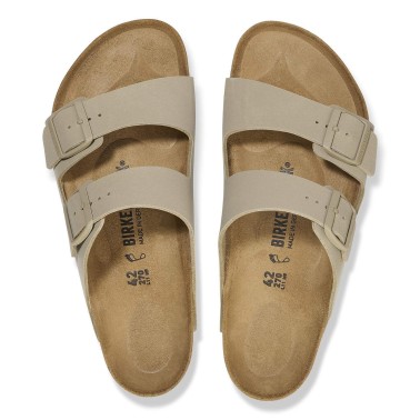 BIRKENSTOCK ARIZONA BIRKO-FLOR NARROW FADED KHAKI