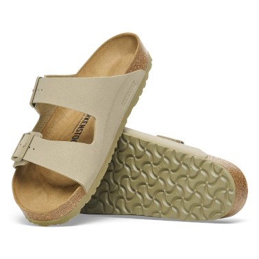 BIRKENSTOCK ARIZONA BIRKO-FLOR NARROW FADED KHAKI