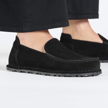BIRKENSTOCK UTTI SUEDE LEATHER REGULAR BLACK