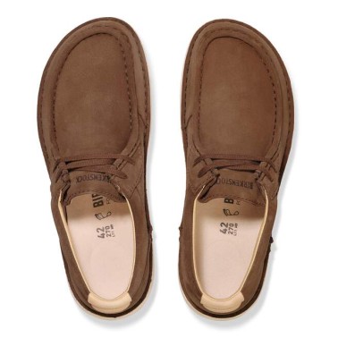 BIRKENSTOCK PASADENA SUEDE LEATHER REGULAR DARK TEA