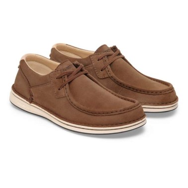 BIRKENSTOCK PASADENA SUEDE LEATHER REGULAR DARK TEA