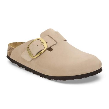 BIRKENSTOCK BOSTON BIG BUCKLE NARROW SANDCASTLE