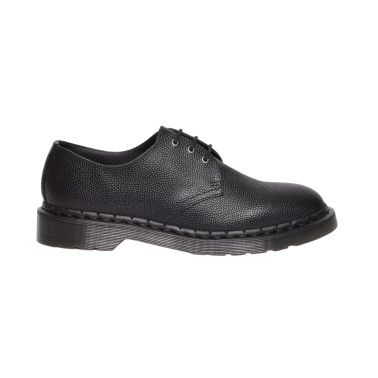 DR MARTENS 1461 BLACK ATLAS PEBBLE GRAIN
