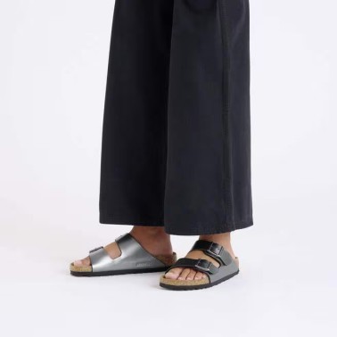 BIRKENSTOCK ARIZONA BF REGULAR METALLIC BLACK