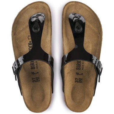 BIRKENSTOCK GIZEH BF REGULAR BLACK PATENT