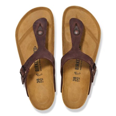 BIRKENSTOCK GIZEH OILED LEATHER REGULAR HABANA