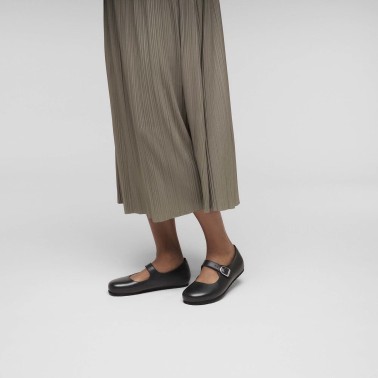 BIRKENSTOCK SANTA CLARITA LEATHER REGULAR BLACK