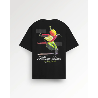 FILLING PIECES T-SHIRT PEPPER BLACK