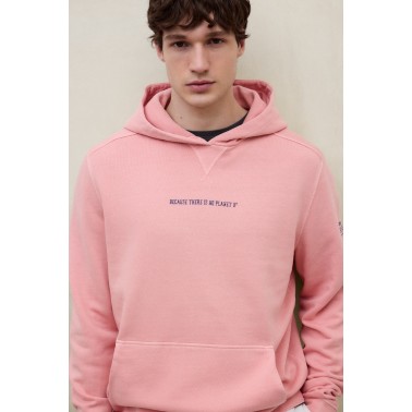 ECOALF BARCA SWEATSHIRT MAN BURNED ROSE