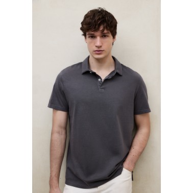ECOALF THEO POLO MAN ASPHALT