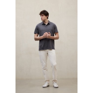 ECOALF THEO POLO MAN ASPHALT