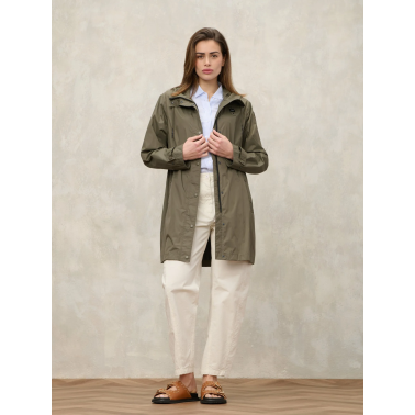 BLAUER IMPERMEABLE CON CAPUCHA THRUSH