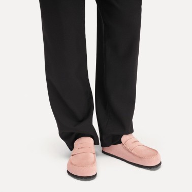 BIRKENSTOCK NAPLES WRAPPED SUEDE REGULAR PINK CLAY