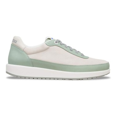 BIRKENSTOCK HONNEF CITY MIXED LEATHER PURE SAGE/WHITE