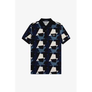FRED PERRY FRAGMENT PRINT POLO