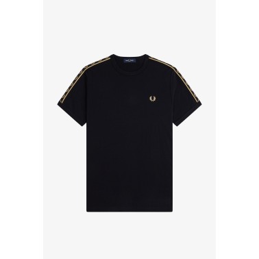 FRED PERRY CONTRAST TAPE RINGER T-SHIRT