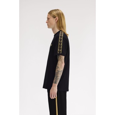 FRED PERRY CONTRAST TAPE RINGER T-SHIRT
