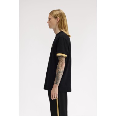 FRED PERRY TWIN TIPPED CUFF T-SHIRT