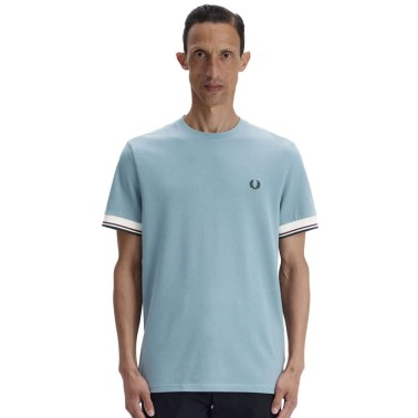 FRED PERRY TWIN TIPPED CUFF T-SHIRT