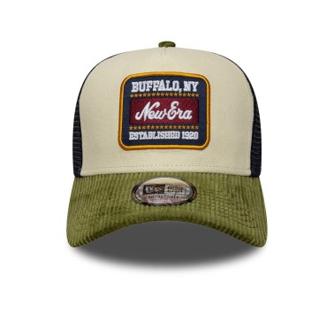 NEW ERA PATCH CORD 9FORTY A-FRAME TRUCKER BEIGE
