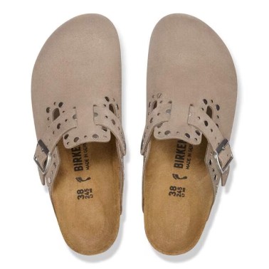 BIRKENSTOCK BOSTON RIVETS TAUPE
