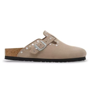 BIRKENSTOCK BOSTON RIVETS TAUPE