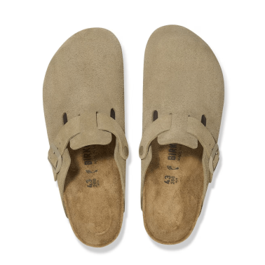 BIRKENSTOCK BOSTON SUEDE LEATHER FADE KHAKI