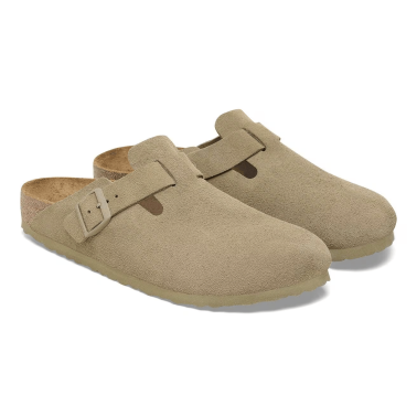BIRKENSTOCK BOSTON SUEDE LEATHER FADE KHAKI
