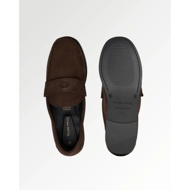 FILLING PIECES LUX LOAFER SUEDE CHOCOLATE