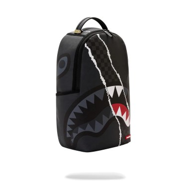 SPRAYGROUND CENTER RIP REVEALING GRAY CHECK SAVAGE BACKPACK