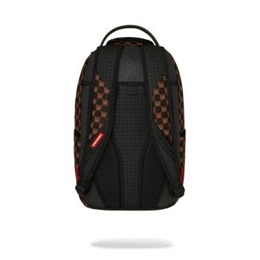 SPRAYGROUND SHARKS IN PARIS WTF BUBBLE BROWN CHECK BACKPACK