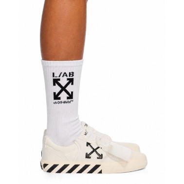 L/AB OFF WHITE CREW SOCKS