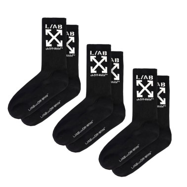 L/AB OFF WHITE CREW SOCKS