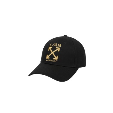 L/AB OFF WHITE CLAMP ARROWS CURVED BRIM TWILL CAP