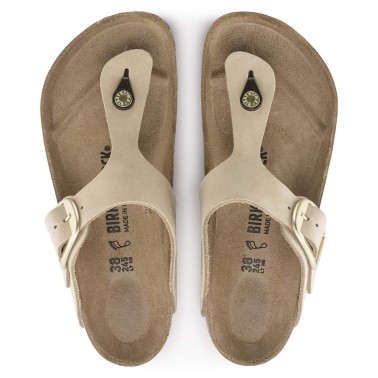 BIRKENSTOCK GIZEH BIG BUCKLE SANDCASTLE