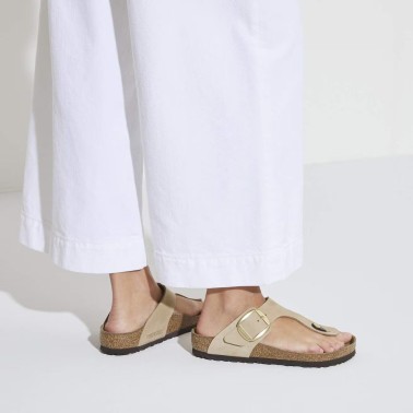 BIRKENSTOCK GIZEH BIG BUCKLE SANDCASTLE