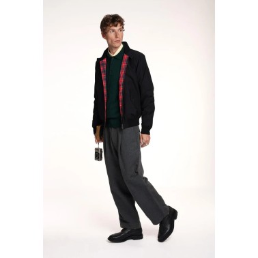 BARACUTA G9 HARRINGTON JACKET BLACK