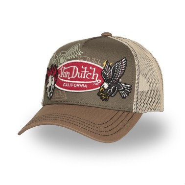 VON DUTCH GORRA TRUCKER SNAPBACK BEIGE,KHAKI PATCHES 12