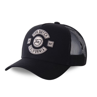 VONDUTCH GORRA NEGRA TRUCKER SNAPBACK BIKER