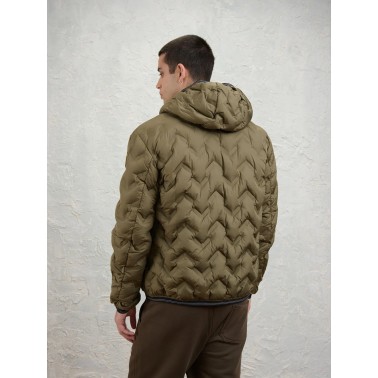 BLAUER CHAQUETA ACOLCHADA CON CAPUCHA PIERY