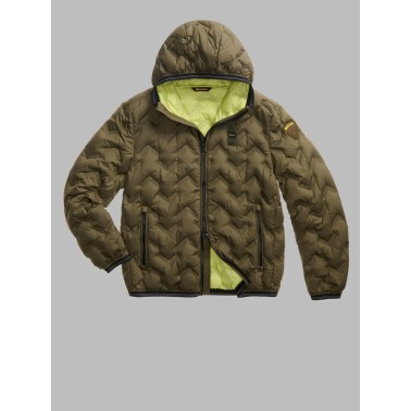 BLAUER CHAQUETA ACOLCHADA CON CAPUCHA PIERY