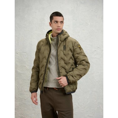 BLAUER CHAQUETA ACOLCHADA CON CAPUCHA PIERY